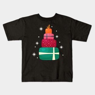 Christmas Gift Boxes Kids T-Shirt